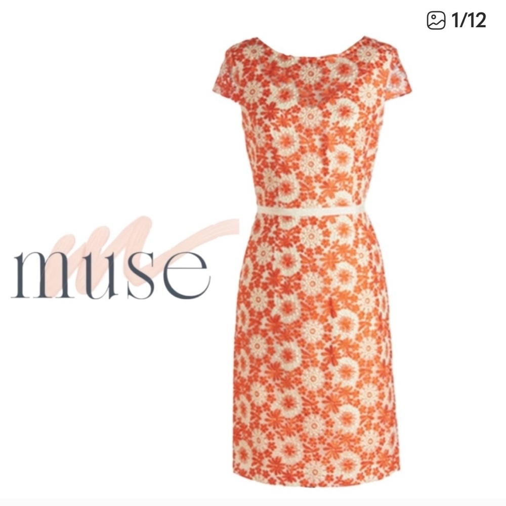Sz 4/S Muse Embroidered Floral Overlay Mini